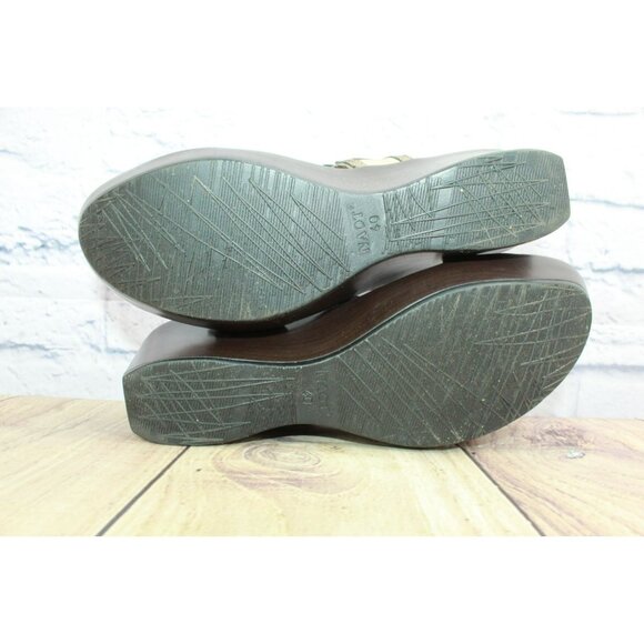 Naot Treasure Grecian Copper Brown Leather Slip-on Wedge Sandal Size 9.5 - Picture 10 of 10